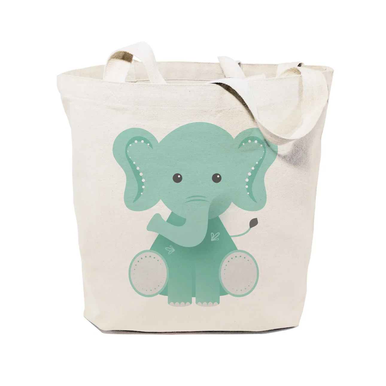 Elephant Cotton Canvas Tote Bag by The Cotton & Canvas Co.