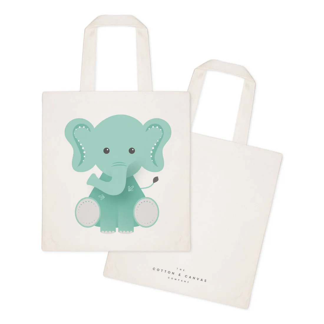 Elephant Cotton Canvas Tote Bag by The Cotton & Canvas Co.