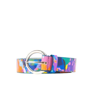 Emma - Summer Colours - Women's Italian leather classic belt in eye catching tones