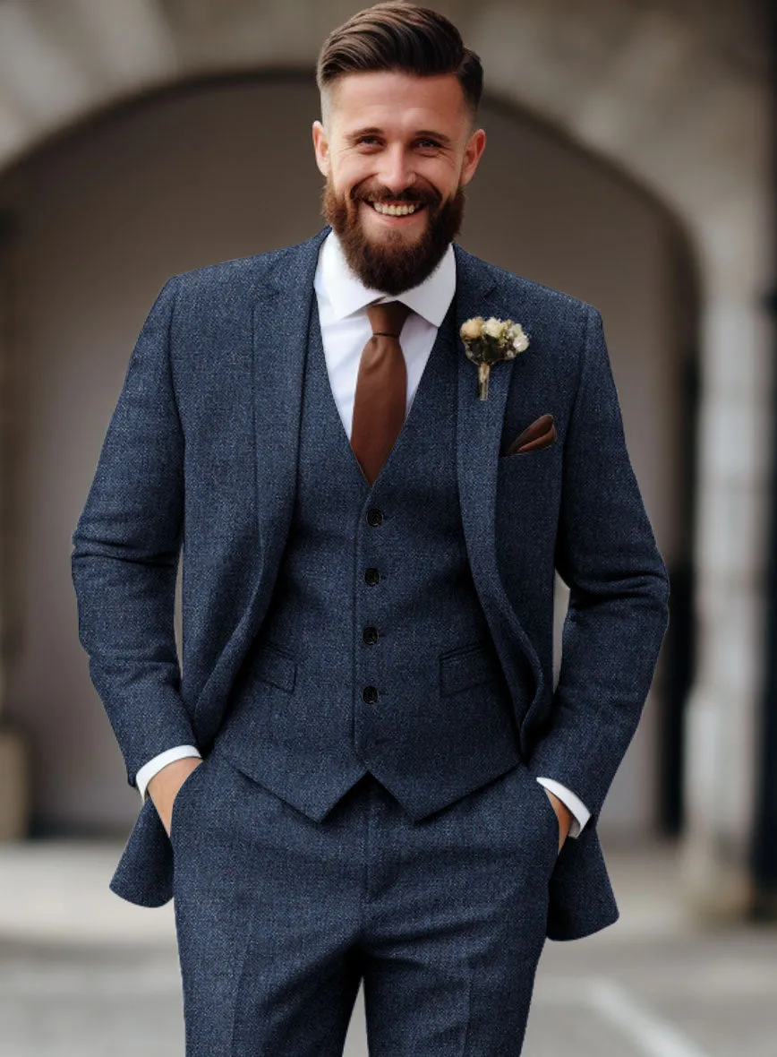 Empire Blue Tweed Suit