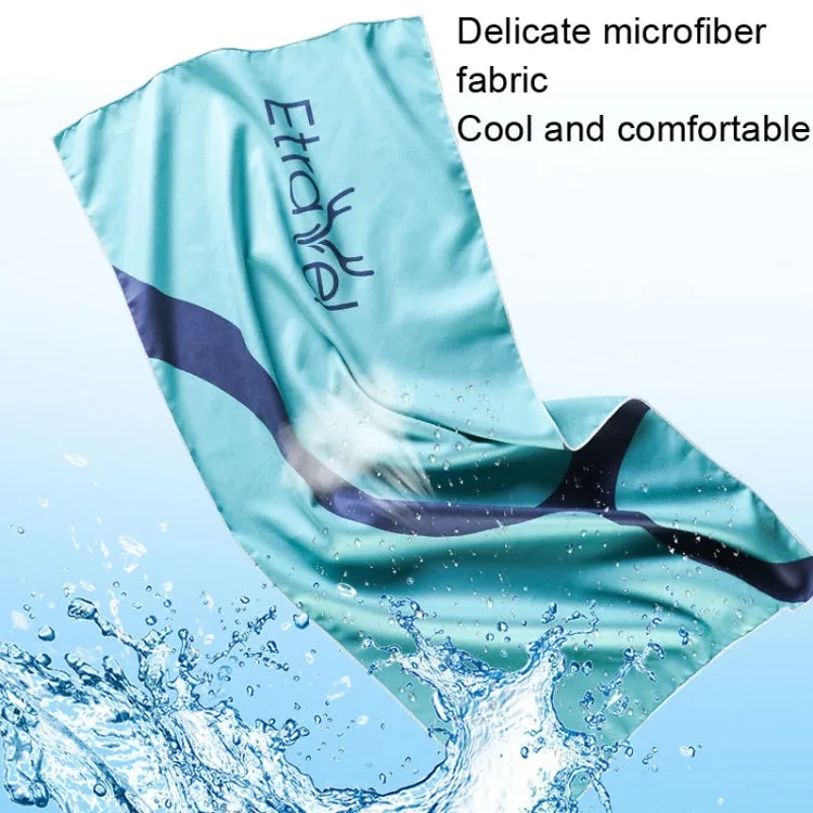 Etravel Sports Quick-drying Towel Double-sided Fleece Bath Towel, Color: Large Navy Bath Towel