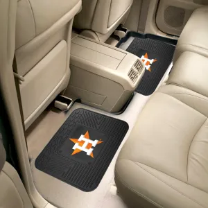 Fanmats Houston Astros Back Seat Car Utility Mats - 2 Piece Set