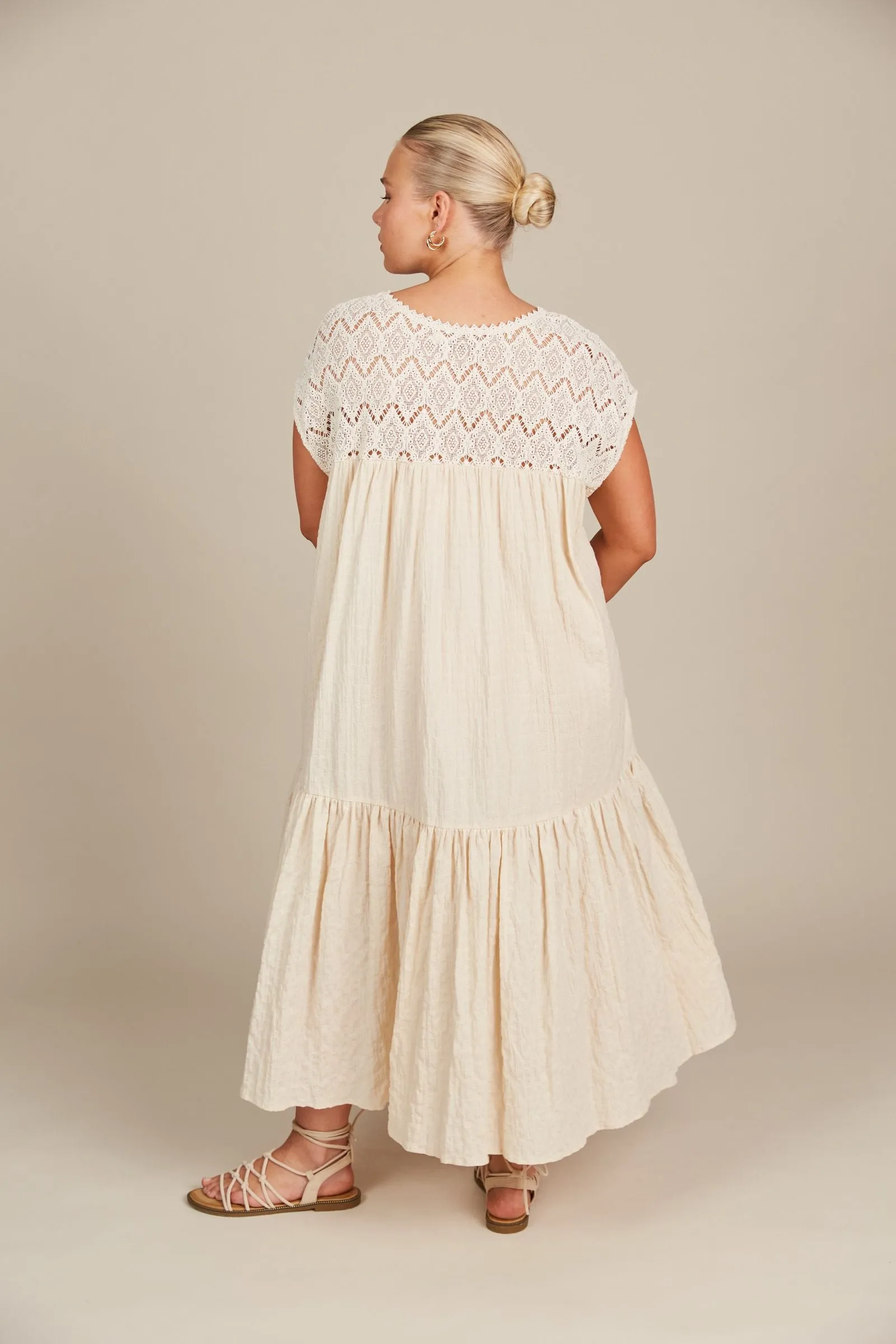 Fleur Relaxed Dress - Canvas