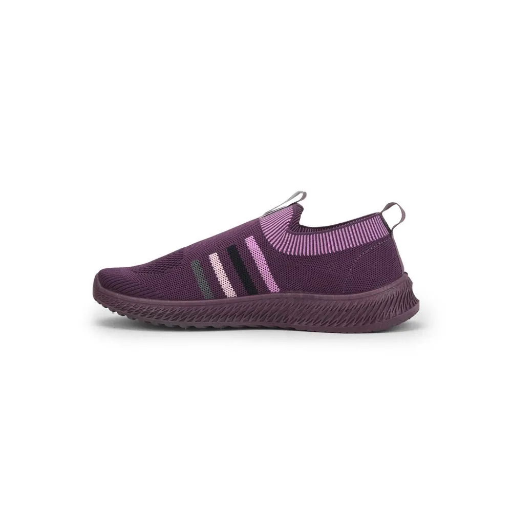 Force 10 Sports Non Lacing Shoe For Ladies (Purple) GRACE-7 By Liberty