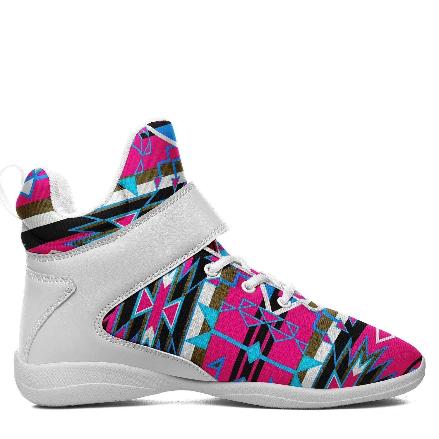 Force of Nature Sunset Storm Ipottaa Basketball / Sport High Top Shoes - White Sole