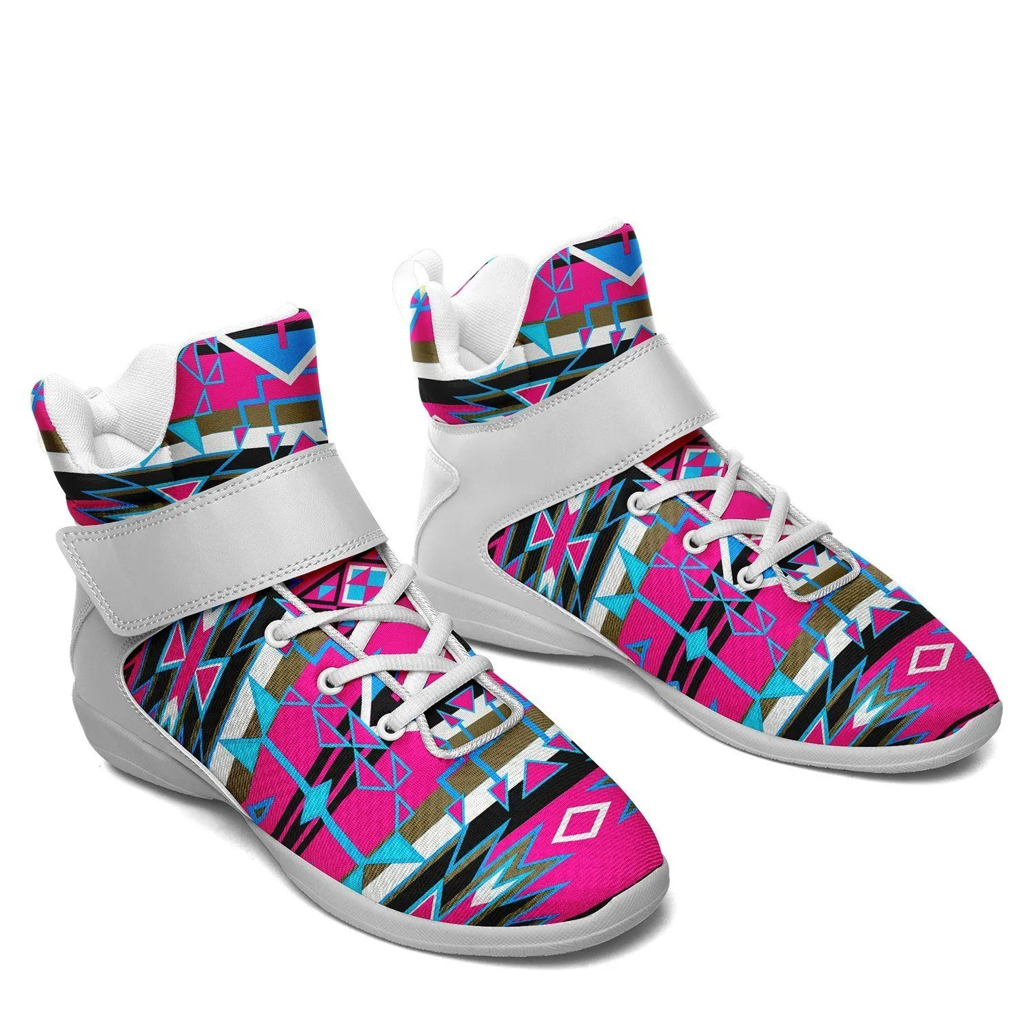 Force of Nature Sunset Storm Ipottaa Basketball / Sport High Top Shoes - White Sole