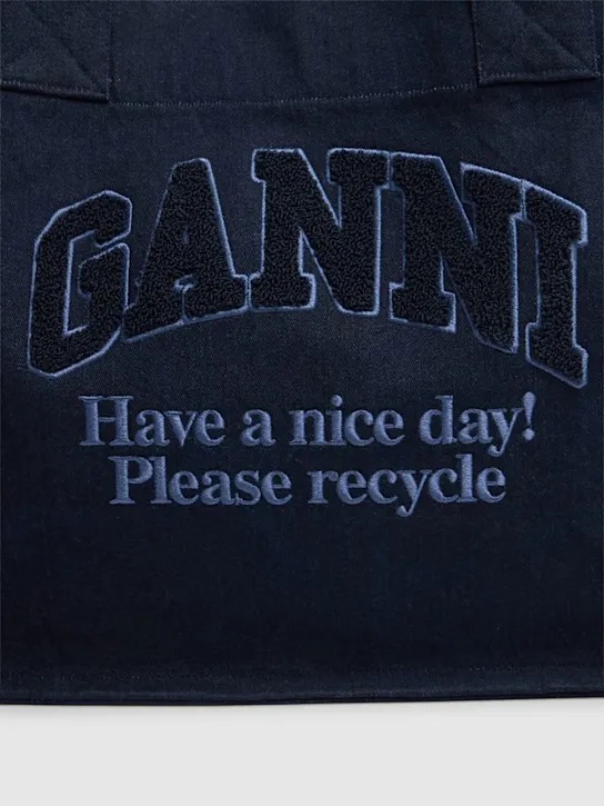 GANNI   Large Easy Shopper canvas bag 