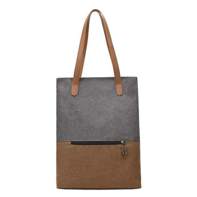 Glow Chic's Versatile Retro Canvas Handbag