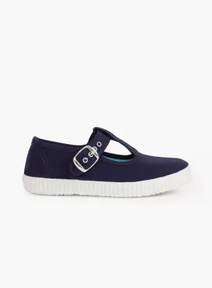 Hampton Canvas Nantucket Shoes in Navy