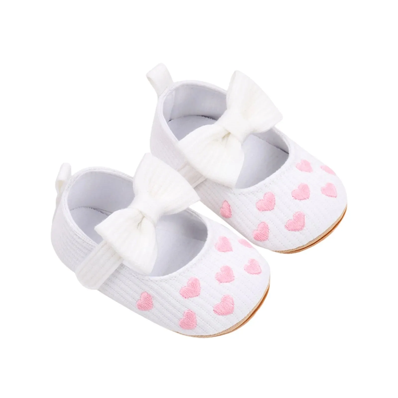 Heartfelt Mary Jane Cotton Baby Flats