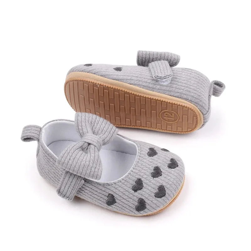 Heartfelt Mary Jane Cotton Baby Flats