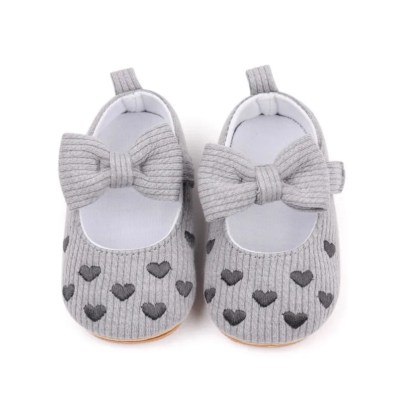 Heartfelt Mary Jane Cotton Baby Flats