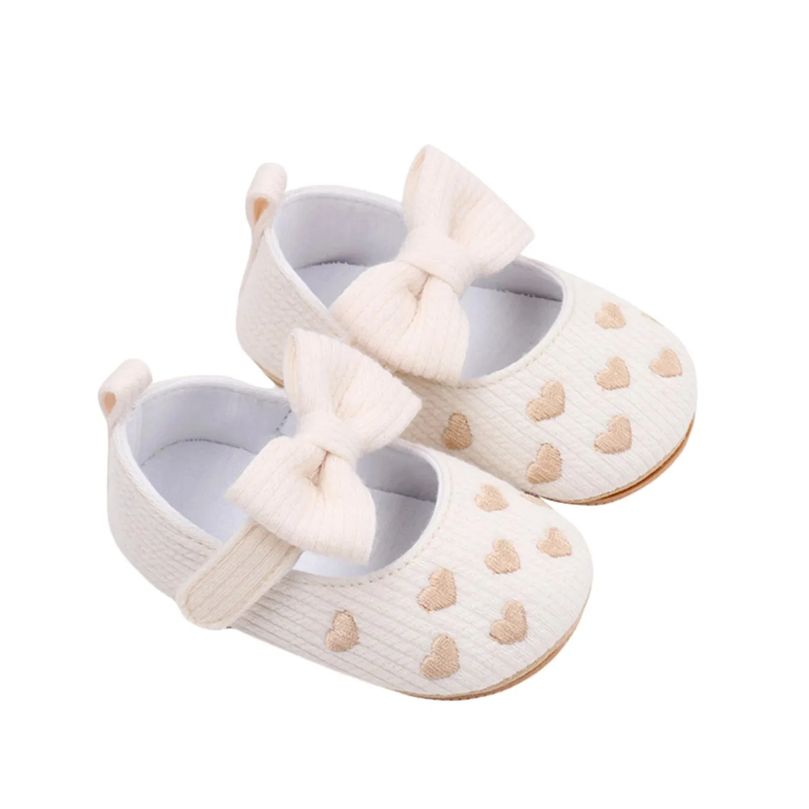 Heartfelt Mary Jane Cotton Baby Flats