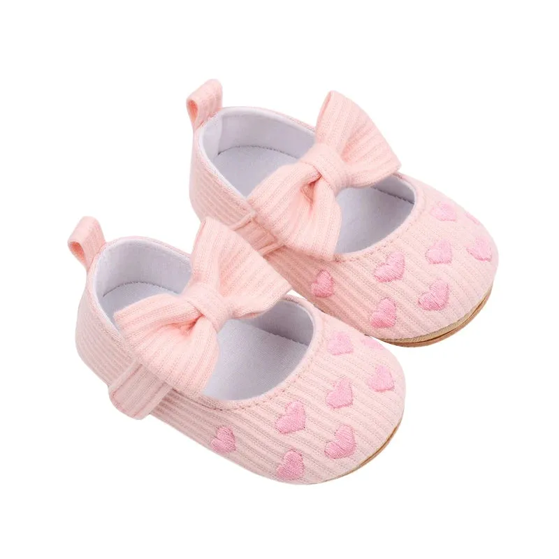 Heartfelt Mary Jane Cotton Baby Flats