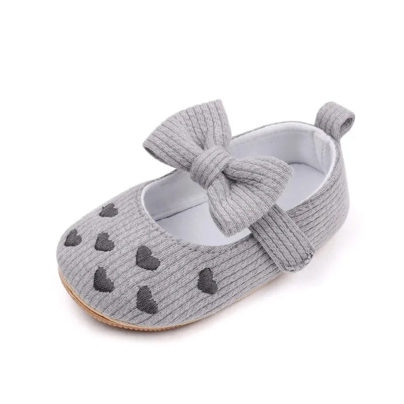 Heartfelt Mary Jane Cotton Baby Flats