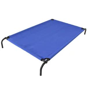 Heavy Duty Pet Dog Bed Trampoline Hammock Cat Puppy - Blue Canvas