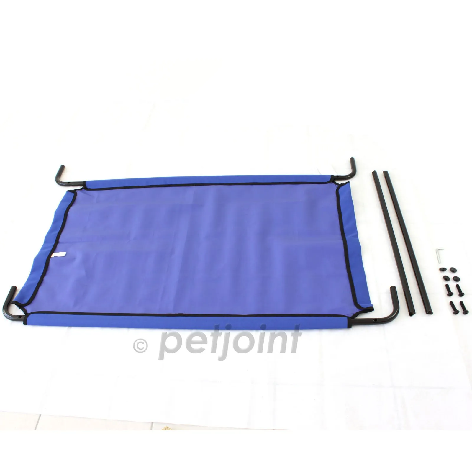 Heavy Duty Pet Dog Bed Trampoline Hammock Cat Puppy - Blue Canvas