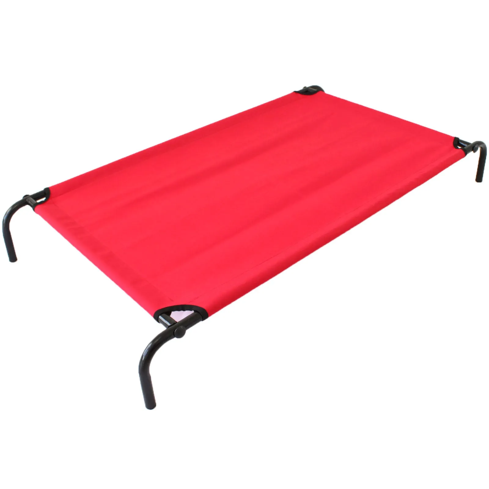 Heavy Duty Pet Dog Bed Trampoline Hammock Cat Puppy - Red Canvas