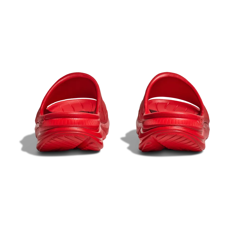 HOKA All Gender Ora Athletic Slide Vermillion/White