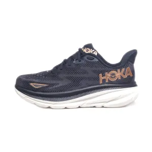 Hoka Clifton 9 Sport Shoes Fabric Black Colour For Men