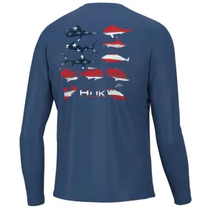 Huk KC Flag Fish Pursuit Shirt