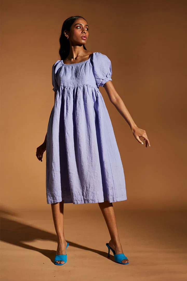 Jacaranda Linen Farm Dress