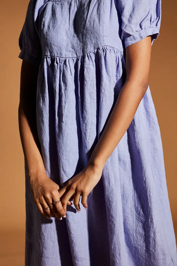 Jacaranda Linen Farm Dress