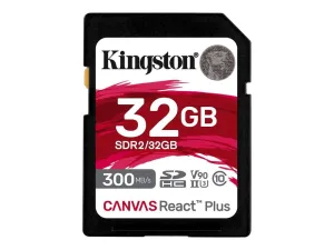 Kingston Flash-Card Canvas React Plus - Sdxc Uhs-Ii - 32 Gb