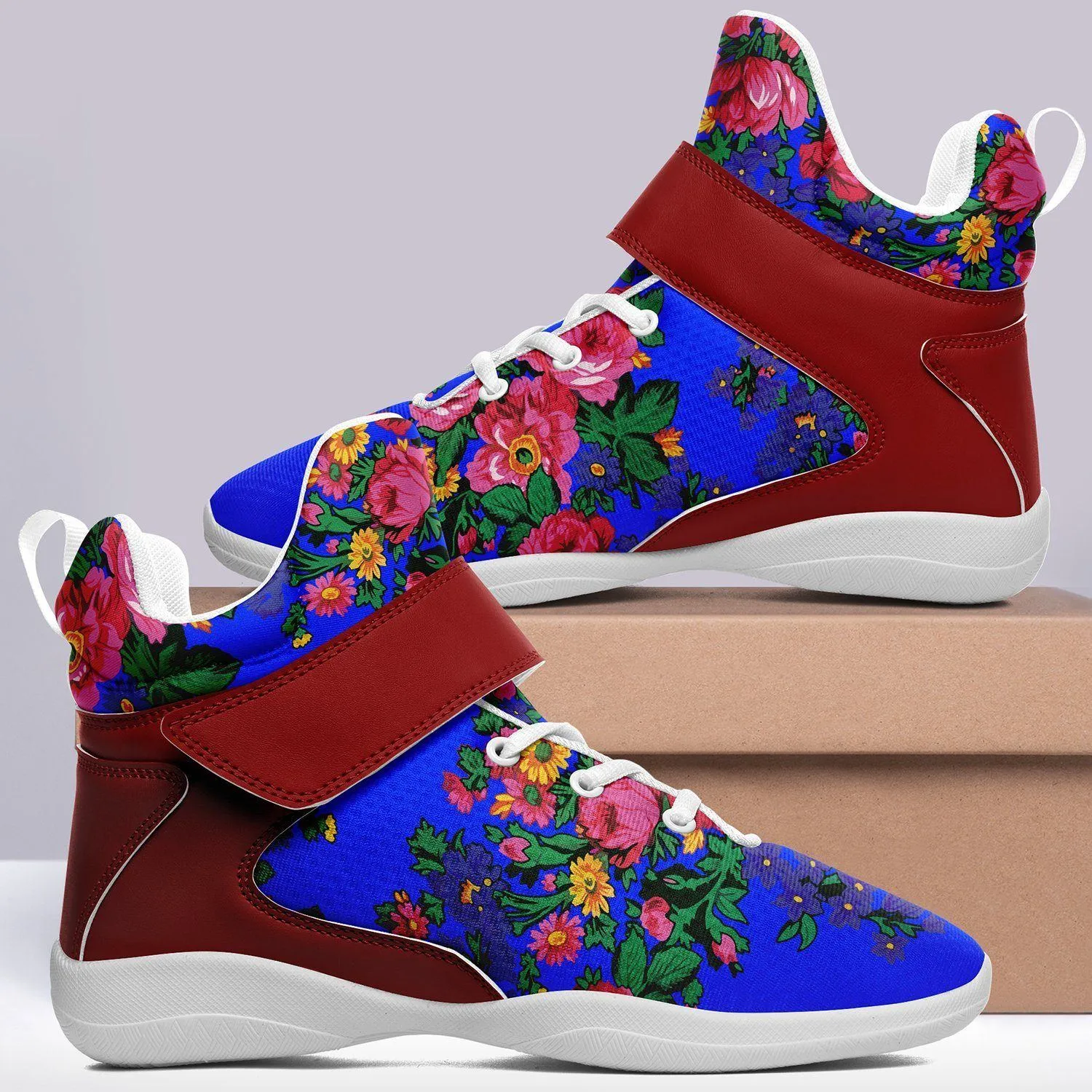 Kokum's Revenge Royal Ipottaa Basketball / Sport High Top Shoes - White Sole