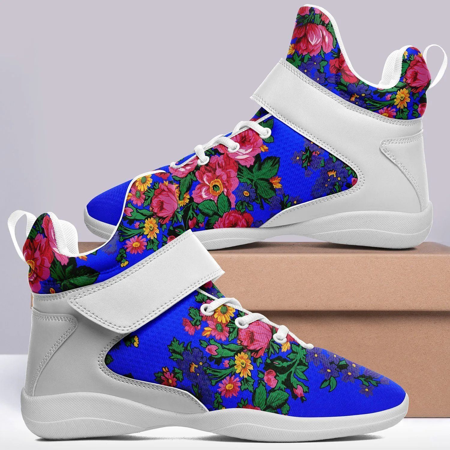 Kokum's Revenge Royal Ipottaa Basketball / Sport High Top Shoes - White Sole