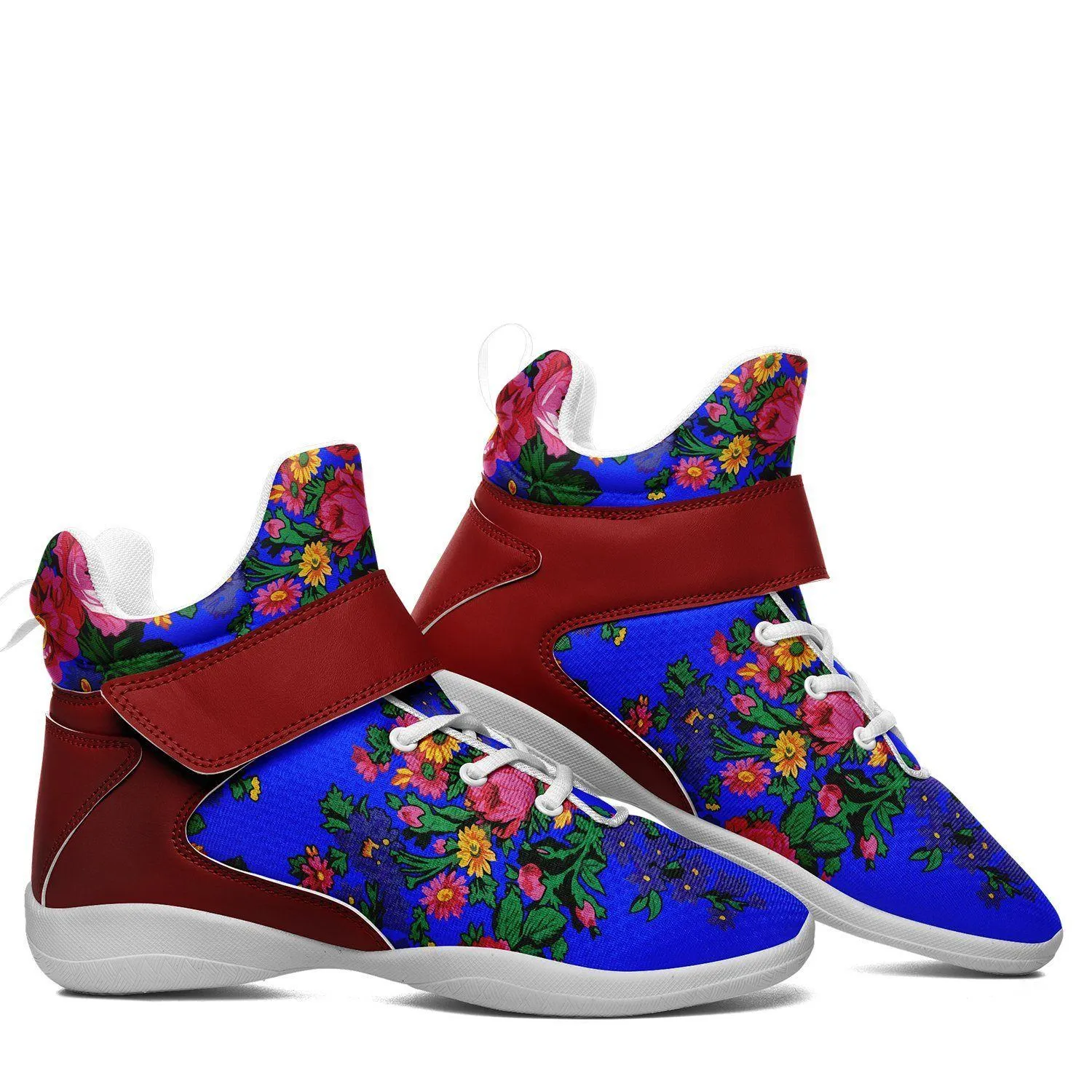 Kokum's Revenge Royal Ipottaa Basketball / Sport High Top Shoes - White Sole