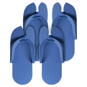 Kuber Industries Rubber Bathroom Slipper For Men & Women 2 Pair (Blue) 54KM4205