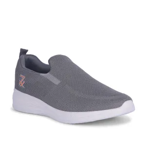 Leap7x By Liberty Mens NEATHER-1E Dark Grey Sports Non Lacing Shoes