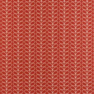 Linear Stem in tomato red Fabric