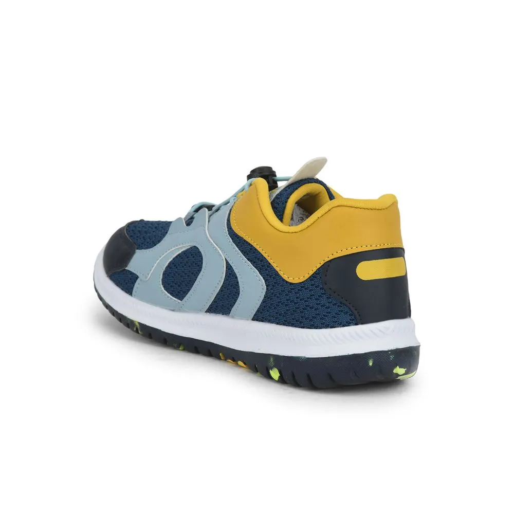 Lucy & Luke (Navy Blue) Sports Lacing Shoes For Kids JAMIE-127E By Liberty