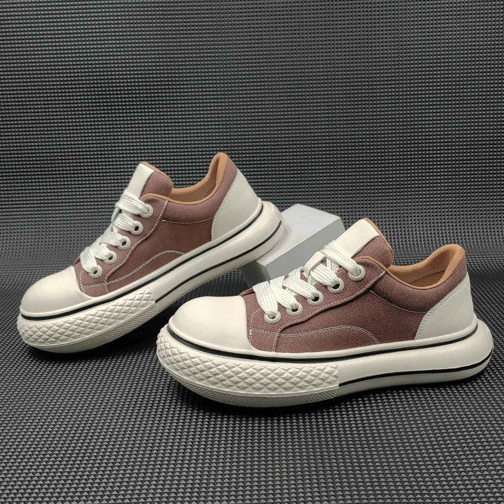 Men Minimalist Fashion Denim Canvas Casual Sneakers