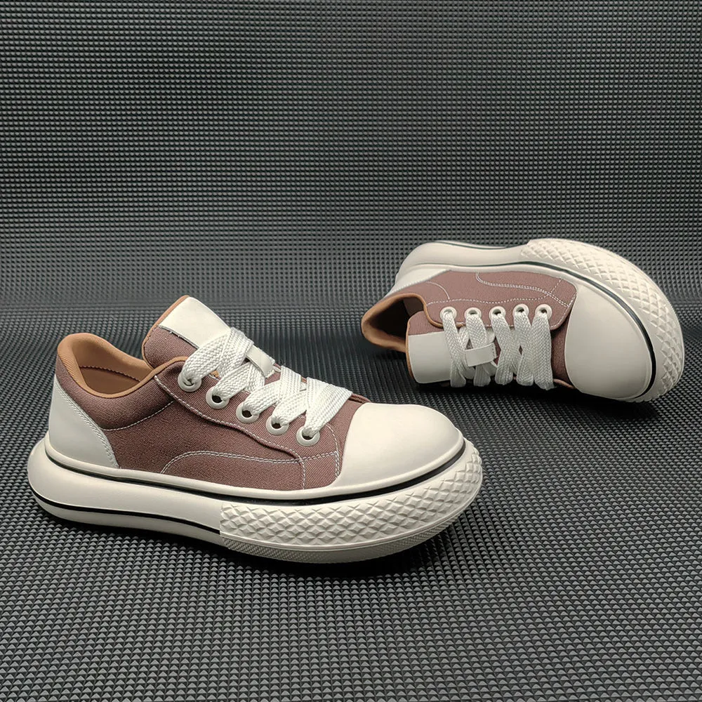 Men Minimalist Fashion Denim Canvas Casual Sneakers