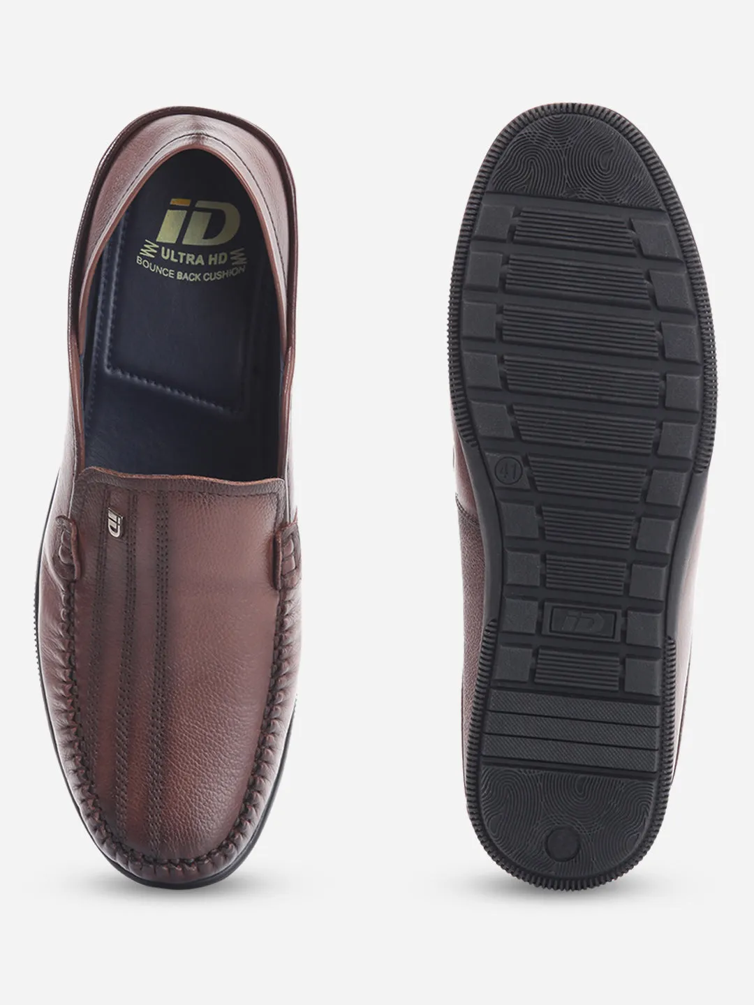 Men's Brown Round Toe Casual Slip (ID1159)