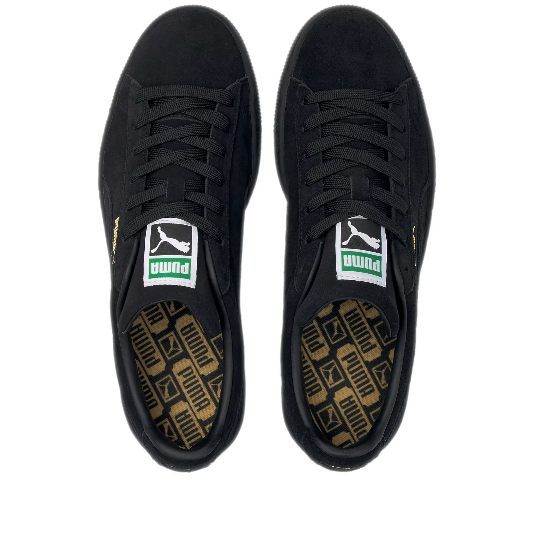 Men's Puma Suede Classic XXI Shoes - Black/ Black