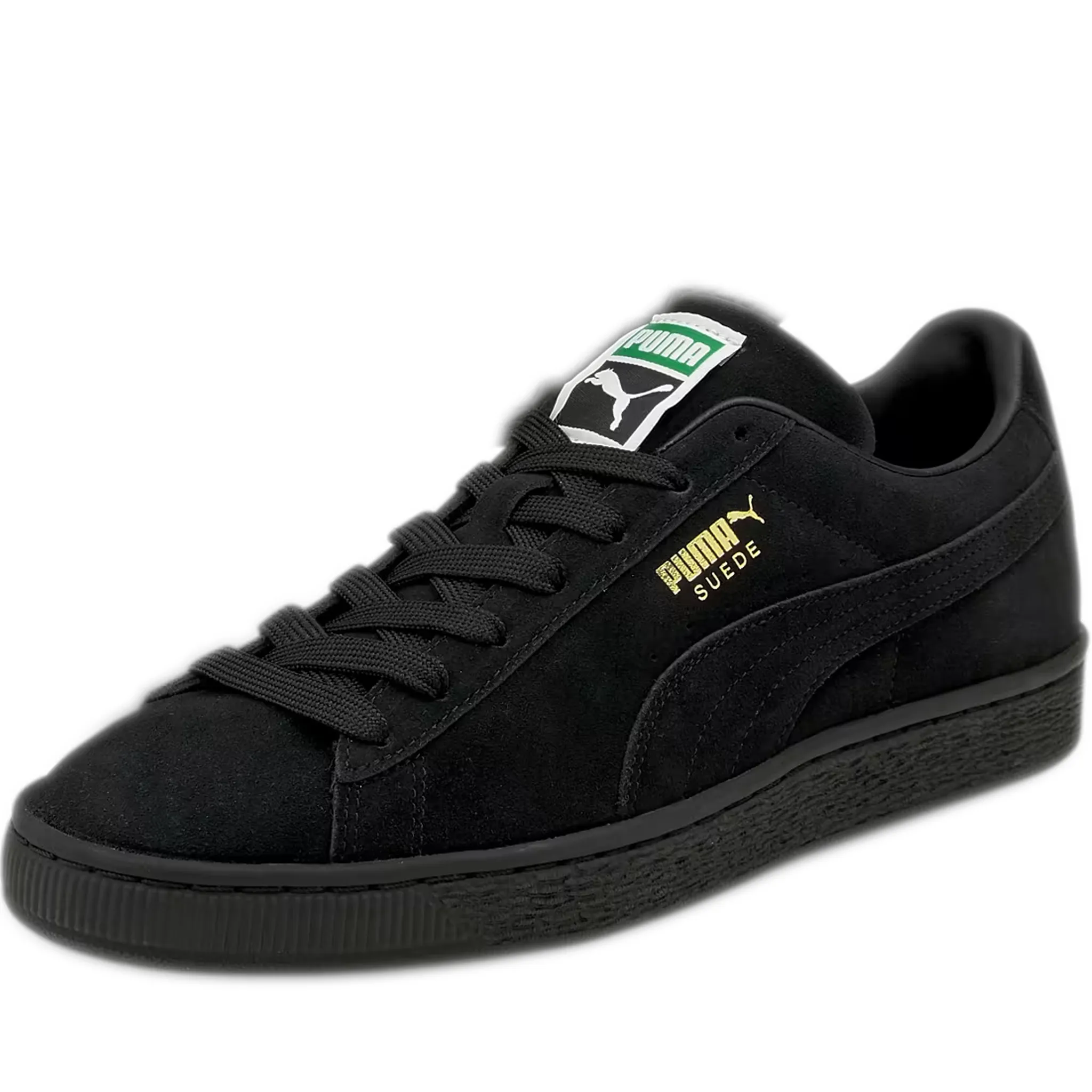 Men's Puma Suede Classic XXI Shoes - Black/ Black