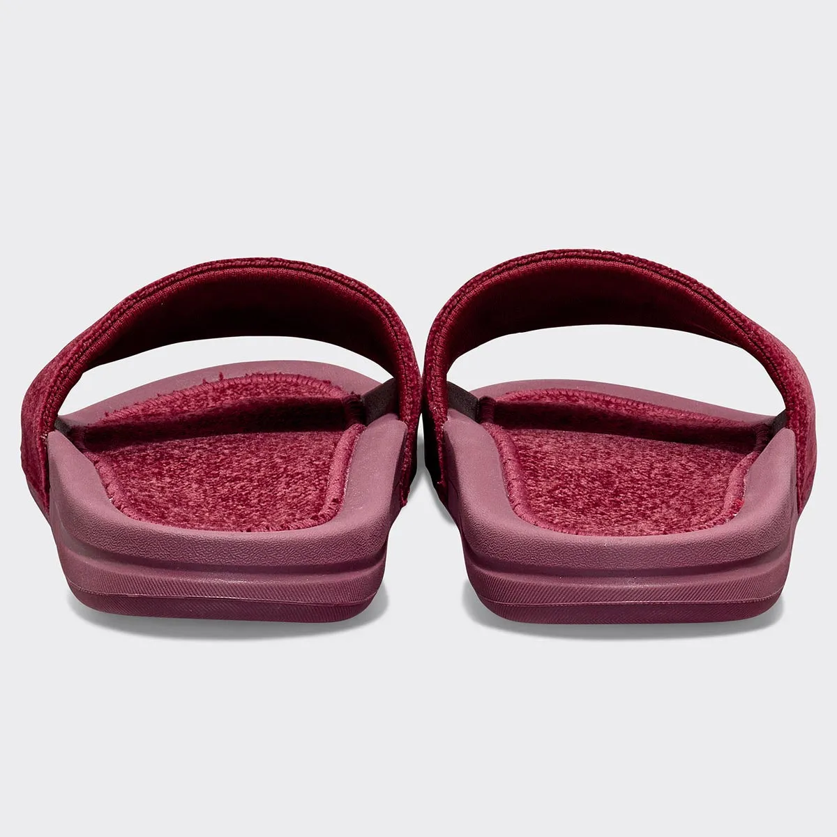 Men's TechLoom Velvet Slide Burgundy