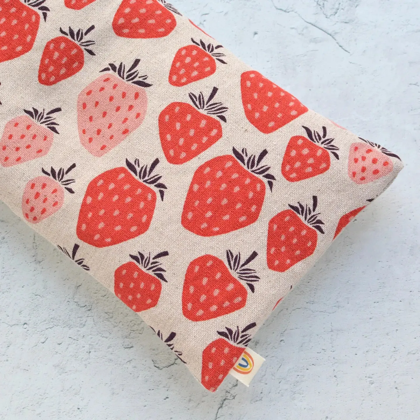 Minor Thread Strawberry Oversized Natural Eye Pillow