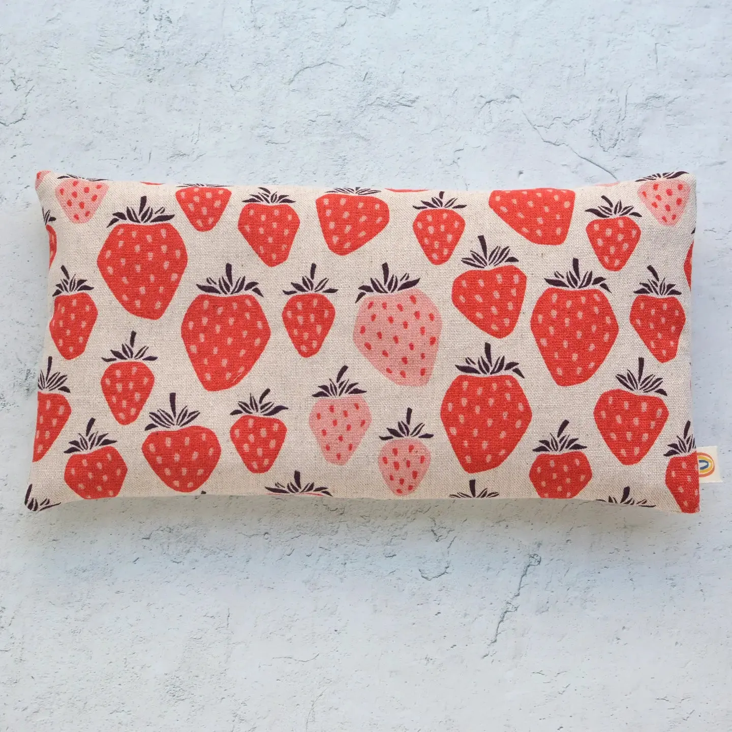 Minor Thread Strawberry Oversized Natural Eye Pillow