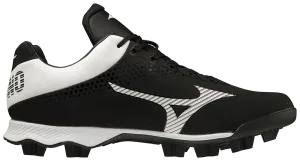 Mizuno Lightrevo TPU Moulded Adult Baseball/Softball Cleat - Black/White