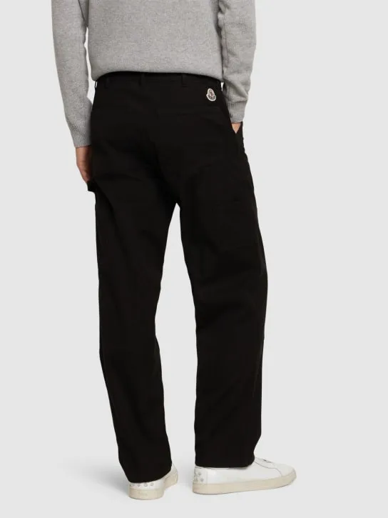 Moncler   Soft cotton blend canvas pants 