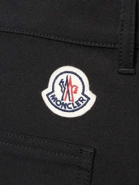 Moncler   Soft cotton blend canvas pants 