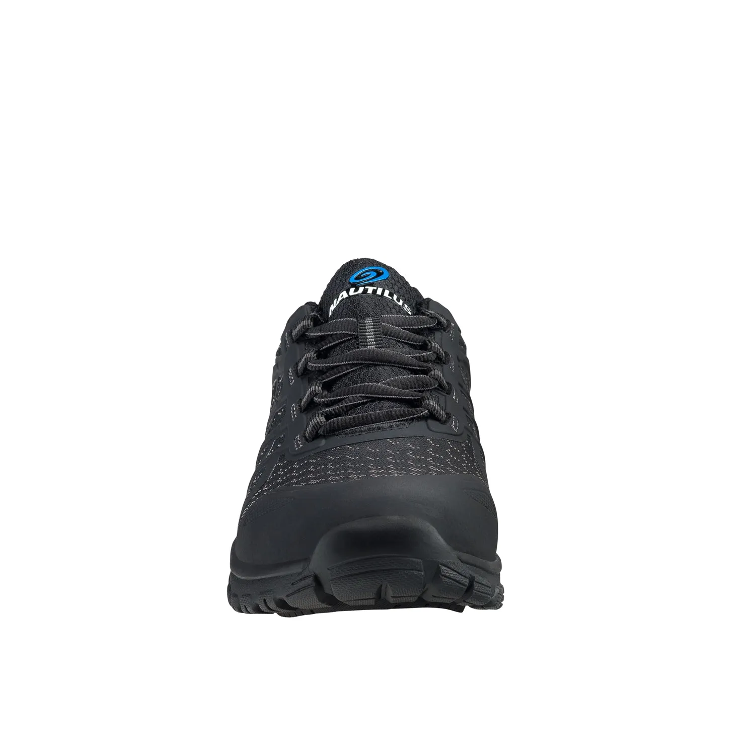 Nautilus Mens Stratus Black Textile Work Shoes