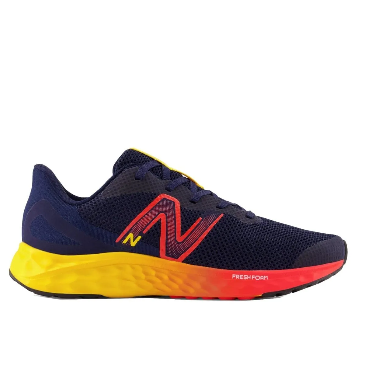 NEW BALANCE JUNIOR ARISHI NAVY/RED RUNNING SHOE