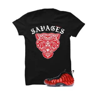 Nike Air Foamposite One Metallic Red Black T (Illcurrency savages)