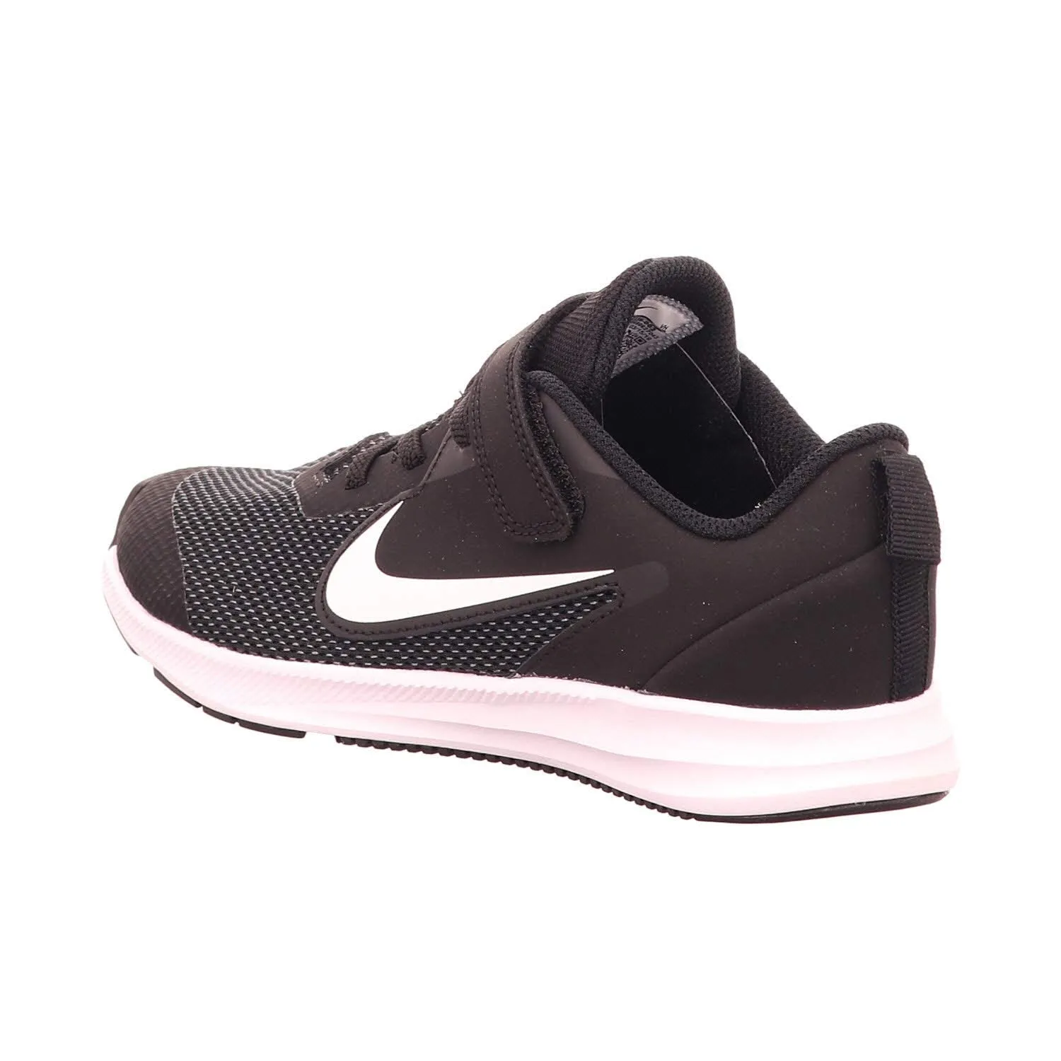 Nike Girls Downshifter 9 (TDV) Black/White-Anthracite-Cool Grey Running Shoe (AR4137-002)